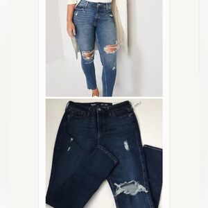Extra High-Waisted Rockstar Super-Skinny Ripped Jeans